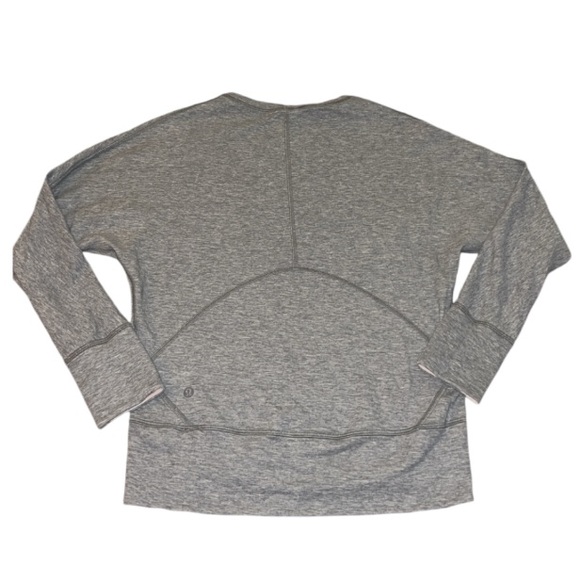 Lululemon Time Out Crew *Reversible Heathered Bleached Coral / Heathered size 8 - Picture 6 of 10